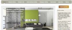English Leather Sofas Search Engine Optimised Website