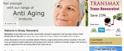 simply resveratrol web design ecommerce
